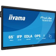 iiyama TE6515A-B2AG Écran d'affichage dynamique Écran plat interactif 163,8 cm (64.5") Wifi 550 cd/m² 4K Ultra HD Noir Écran tactile Intégré dans le processeur Android 24/7
