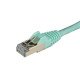 StarTech.com Câble réseau Cat6a STP blindé sans crochet de 1 m - Aqua