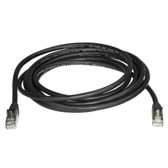 StarTech.com Câble réseau Cat6a STP blindé sans crochet de 3 m - Noir StarTech.com Câble réseau Cat6a STP blindé sans crochet de 3 m - Noir