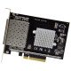 StarTech.com Carte réseau PCI Express pour serveur à 4 ports SFP+ 10 Gigabit Ethernet - Chipset Intel XL710