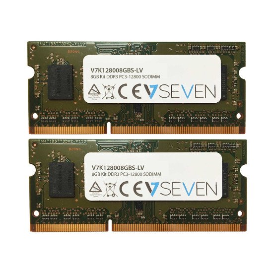V7 8GB DDR3 PC3L-12800 - 1600MHz SO DIMM RAM- V7K128008GBS-LV