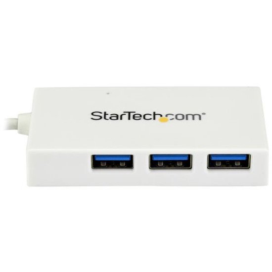 StarTech.com Hub USB-C à 4 ports USB 3.0 - USB Type-C vers 1x USB-C 3x USB-A - Blanc