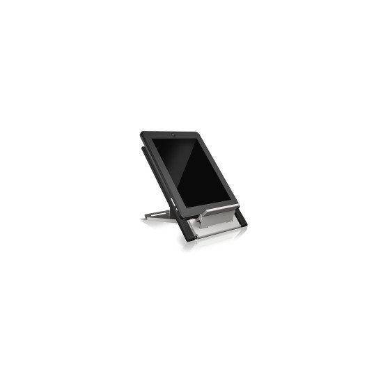 ICY BOX IB-LS300-LH Supports de Notebook Noir, Argent 55,9 cm (22")