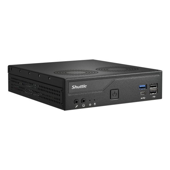 Shuttle XPС slim DH610V2 barebone PC/ poste de travail 1,35L mini PC Noir Intel H610 LGA 1700