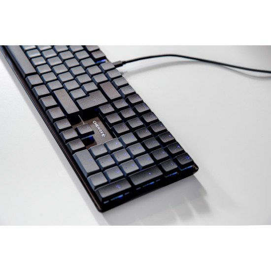 CHERRY KC 500 MX LP clavier maison/bureau USB QWERTY Anglais américain Noir