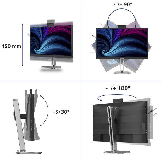 Philips 27B2U4601H/00 écran PC 68,6 cm (27") 2560 x 1440 pixels