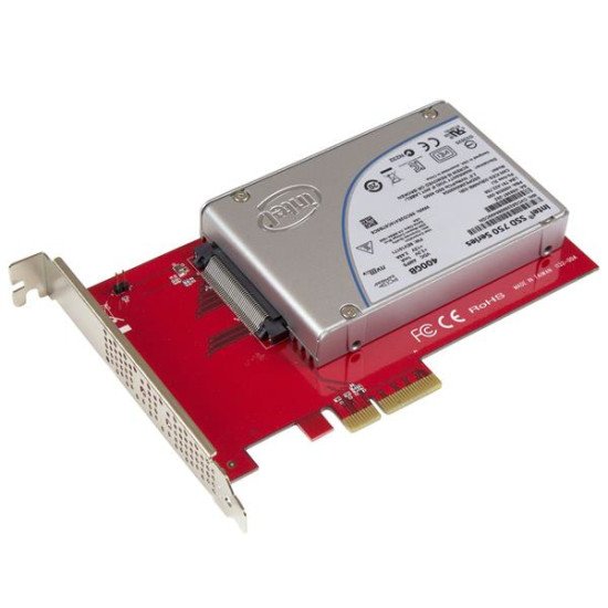 StarTech.com Adaptateur U.2 vers PCIe pour SSD U.2 NVMe - SFF-8639 - PCI Express 3.0 x4