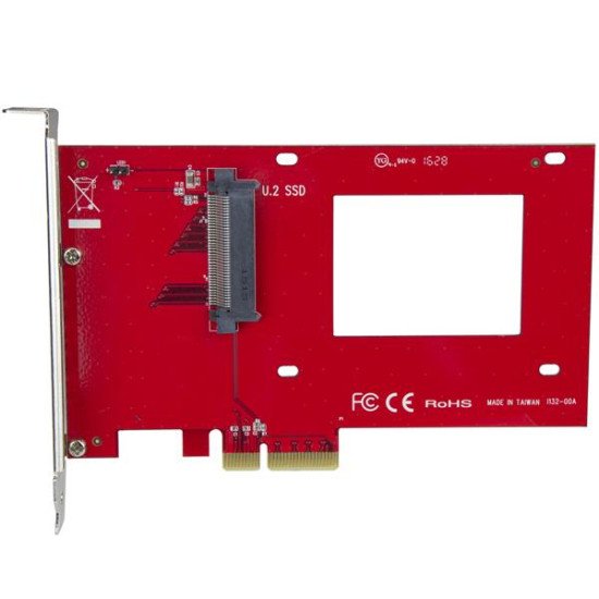 StarTech.com Adaptateur U.2 vers PCIe pour SSD U.2 NVMe - SFF-8639 - PCI Express 3.0 x4