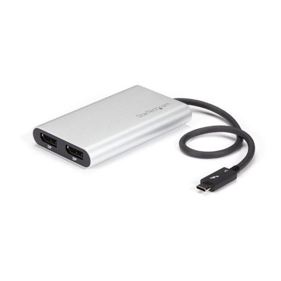 StarTech.com Adaptateur Thunderbolt 3 vers double DisplayPort - 4K 60 Hz - Compatible Mac et Windows