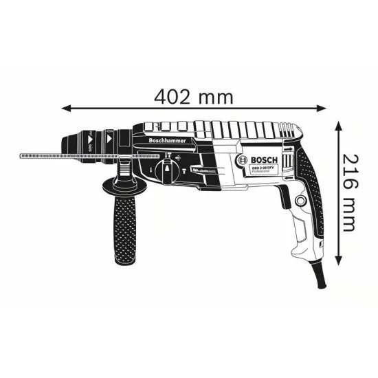 Bosch GBH 2-28 F Professional 880 W 900 tr/min SDS Plus Bosch GBH 2-28 F Professional 880 W 900 tr/min SDS Plus