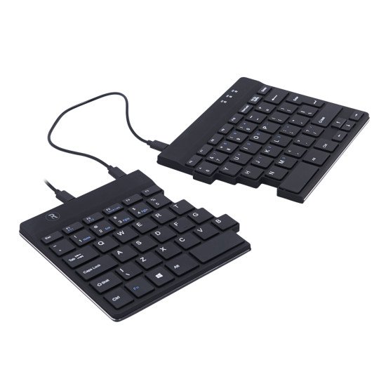 R-Go Tools R-Go Split Break Clavier Ergonomique, QWERTY (US), noir, filaire