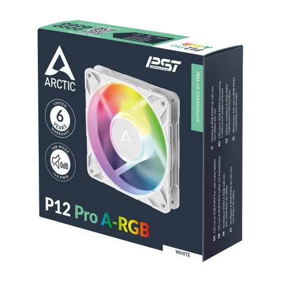 ARCTIC Freezer P12 Pro A-RGB (White) Boitier PC Ventilateur 12 cm Blanc 3 pièce(s)