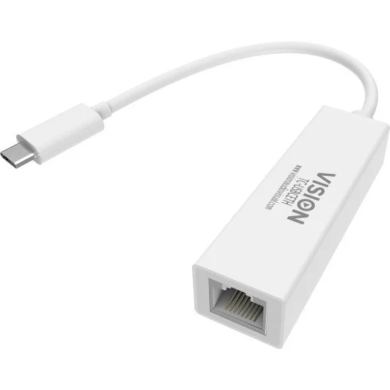 Vision TC-USBCETH adaptateur et connecteur de câbles RJ-45 USB-C Vision TC-USBCETH adaptateur et connecteur de câbles RJ-45 USB-C