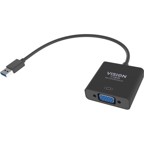 Vision TC-USBVGA adaptateur et connecteur de câbles VGA USB-A