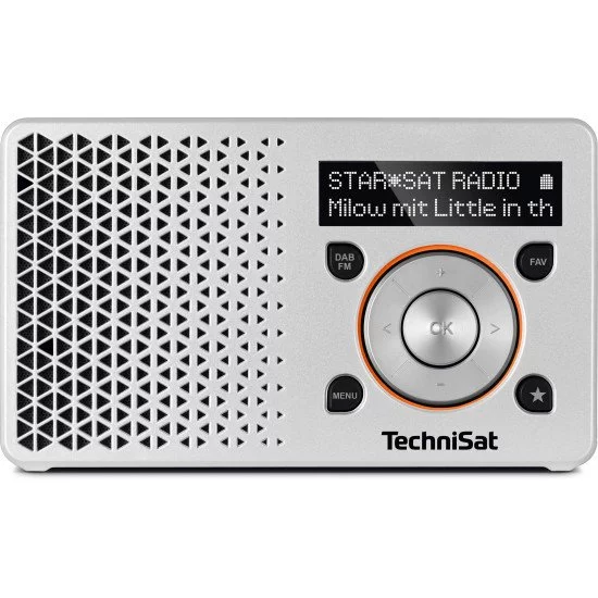 TechniSat DigitRadio 1 Portable Numérique Orange, Argent TechniSat DigitRadio 1 Portable Numérique Orange, Argent