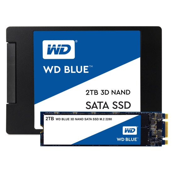 Western Digital Blue 3D NAND SATA SSD M.2 2 To Western Digital Blue 3D NAND SATA SSD M.2 2 To