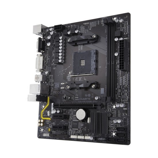 Gigabyte GA-AB350M-DS2 Bulk AMD B350 Emplacement AM4 micro ATX