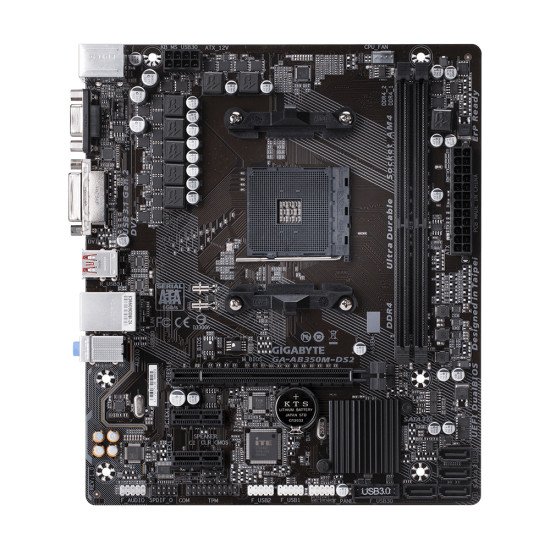 Gigabyte GA-AB350M-DS2 Bulk AMD B350 Emplacement AM4 micro ATX