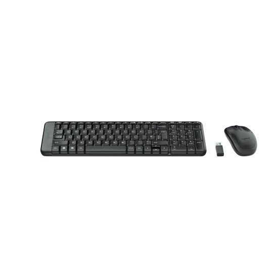 Logitech Wireless Combo MK220 clavier Souris incluse RF sans fil QWERTY Grec Noir