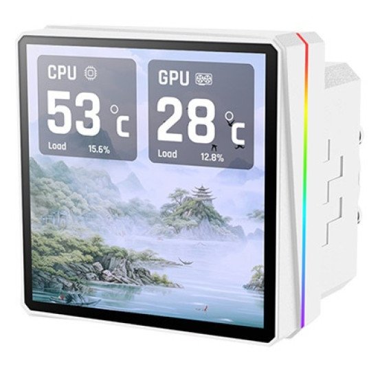 Thermaltake TH360 V3 Ultra ARGB Processeur Refroidisseur de liquide tout-en-un 12 cm Blanc 1 pièce(s)