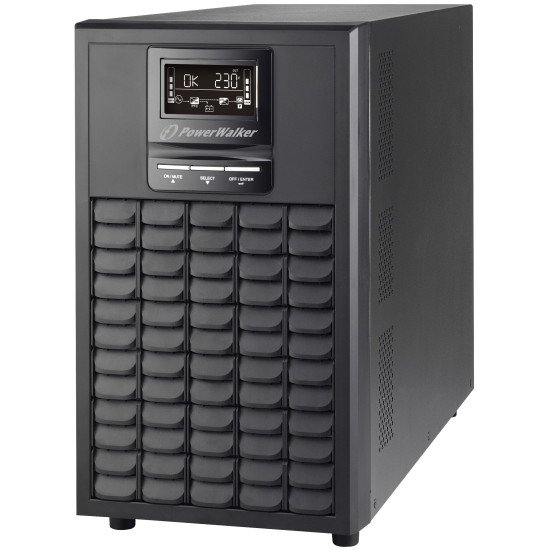 PowerWalker VFI 3000 CG PF1 Double-conversion (en ligne) 3 kVA 3000 W 9 sortie(s) CA