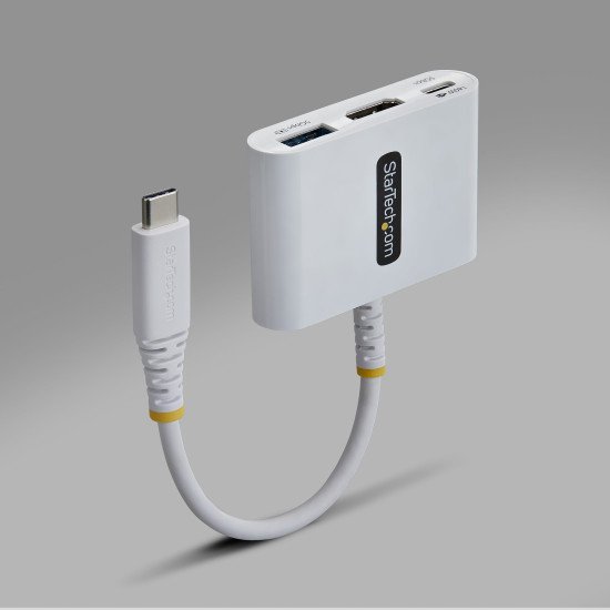 StarTech.com Adaptateur Multiport USB-C vers HDMI avec Charge PD 140W, HDMI 4K 60Hz, Hub USB 5 Gbps, Mini Dock pour MacBook / Dell / Thinkpad / HP / iPad / Tablettes