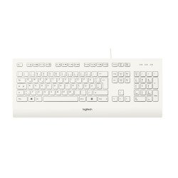 Logitech K280e clavier USB QWERTZ Allemand Blanc