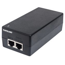 Intellinet Injecteur Ultra PoE+ Gigabit, 1 port 60 W, conforme IEEE 802.3bt et 802.3at/af, boîtier plastique, Alimentation par Ethernet, Power Over Ethernet, garantie de 3 ans