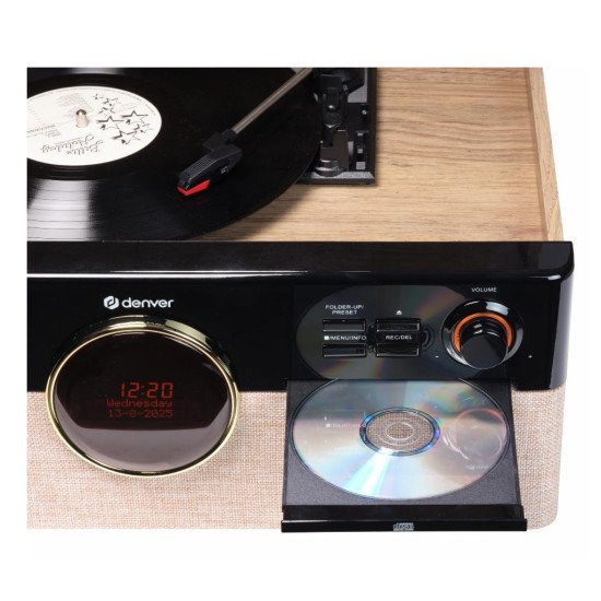 Denver MRD-180 Noir, Bois Automatique