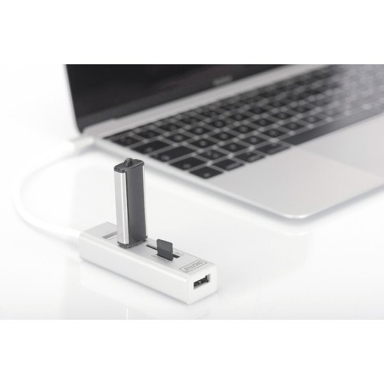 Digitus DA-70243 lecteur de carte mémoire Blanc USB 2.0