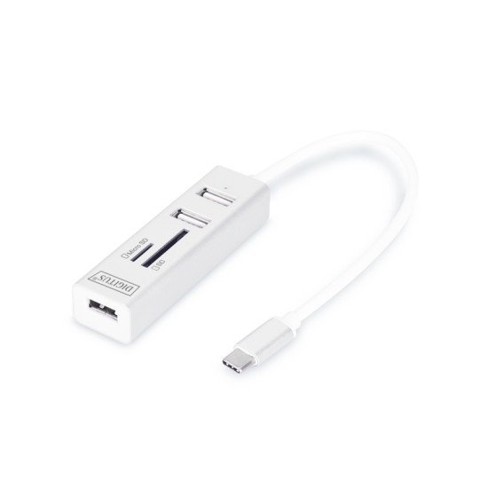 Digitus DA-70243 lecteur de carte mémoire Blanc USB 2.0