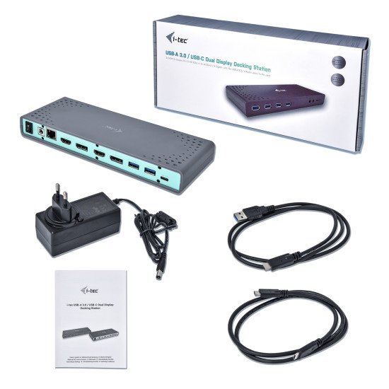 i-tec Station d'accueil universelle USB-A 3.0 / USB-C 5K 60Hz