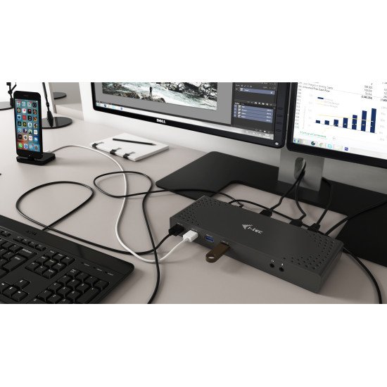 i-tec Station d'accueil universelle USB-A 3.0 / USB-C 5K 60Hz