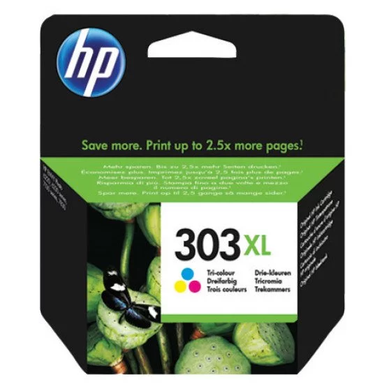 HP 303XL High Yield Tri-color Original Rendement élevé (XL) Cyan, Magenta, Jaune HP 303XL High Yield Tri-color Original Rendement élevé (XL) Cyan, Magenta, Jaune