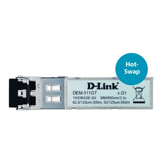 D-Link DEM-311GT module émetteur-récepteur de réseau Fibre optique 1000 Mbit/s SFP 850 nm