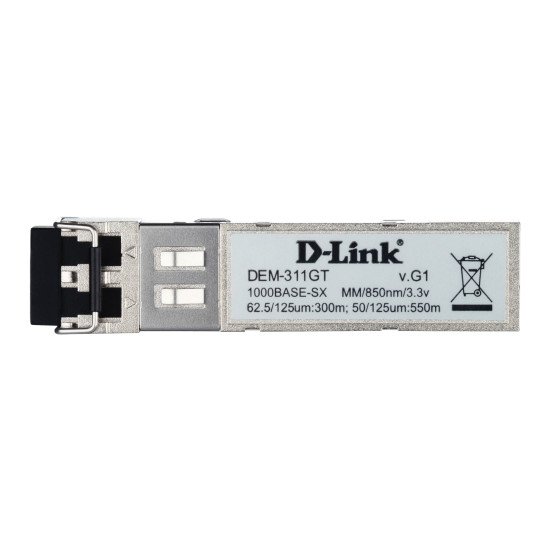 D-Link DEM-311GT module émetteur-récepteur de réseau Fibre optique 1000 Mbit/s SFP 850 nm