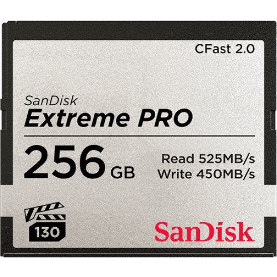Sandisk Extreme Pro mémoire flash 256 Go CFast 2.0