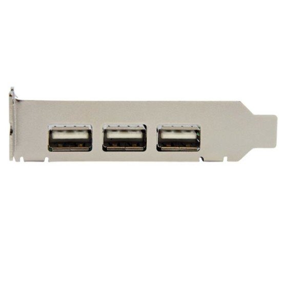 StarTech.com Carte Adaptateur PCI Express vers 4 Ports USB 2.0 - Carte PCIe Interne Externe