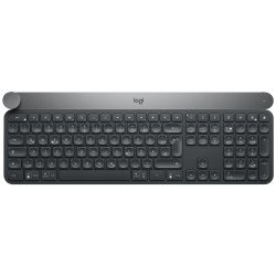 Logitech Craft clavier RF sans fil + Bluetooth QWERTZ Suisse Noir, Gris