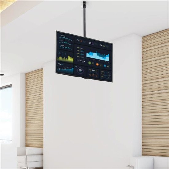StarTech.com FPCEILPTBLP Support plafond long pour télévision à écran plat - Multidirectionnel - Poteau de 2,5 m à 2,9 m