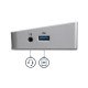 StarTech.com Station d'accueil USB-C triple affichage 4K pour PC portable - 2x DP 1x HDMI - Power Delivery