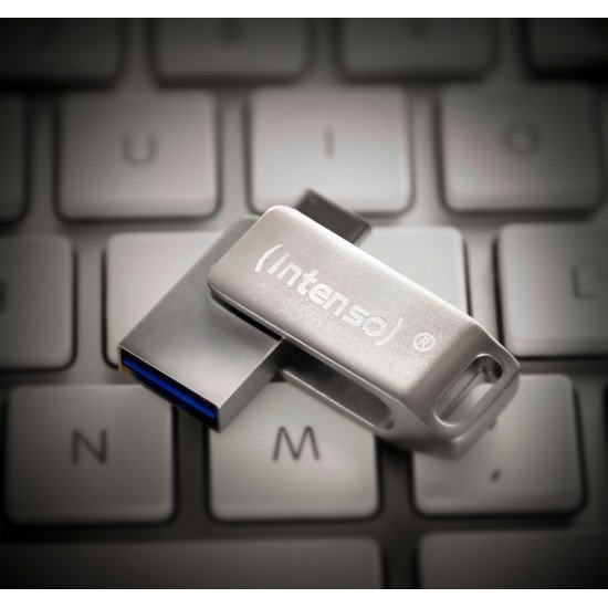 Intenso cMobile Line lecteur USB flash 64 Go USB Type-A / USB Type-C 3.2 Gen 1 (3.1 Gen 1) Argent