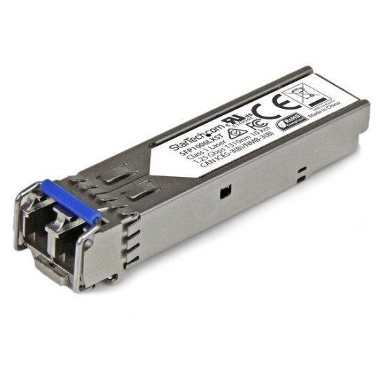 StarTech.com Module de transceiver SFP 1000Base-LX à fibre optique Gigabit - Conforme aux normes MSA - Monomode LC - 10 km