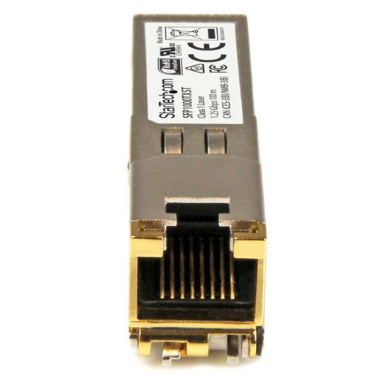 StarTech.com Module de transceiver SFP 1000Base-TX Gigabit RJ45 en cuivre - Conforme aux normes MSA - 100 m