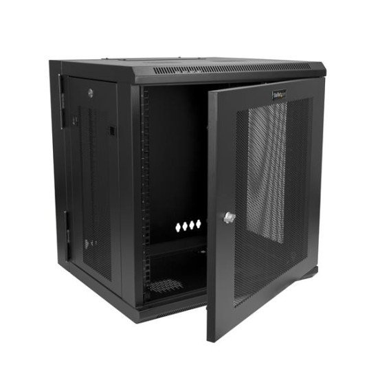 StarTech.com RK1224WALHM étagère 12U Rack monté sur le mur Noir