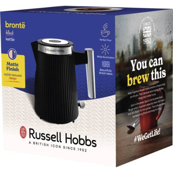 Russell Hobbs Brontë bouilloire 1,7 L 3000 W Noir