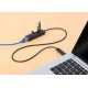 Manhattan Dock/hub combo USB-C & USB-A, 4 ports : Ethernet + 3x USB-A, 5 Gbit/s (USB 3.0), Alimenté par USB (aucune alimentation externe requise)