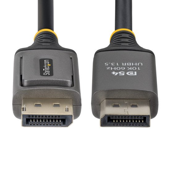 StarTech.com Câble DisplayPort 2.1 de 2m, Câble DisplayPort DP54 Certifié VESA, 8K 60Hz Non Compressé, 10K 60Hz/8K 144Hz/4K avec DSC 1.2a, Câble d'Écran DP 2.1