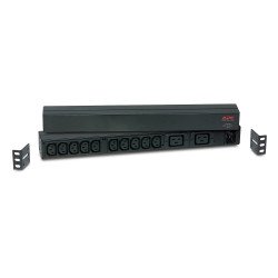 APC RACK PDU BASIC 1 U 16A 230V unité de distribution d'énergie 12 sortie(s) CA 0U/1U Noir