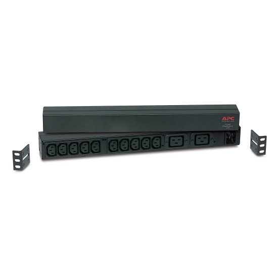 APC RACK PDU BASIC 1 U 16A 230V unité de distribution d'énergie 12 sortie(s) CA 0U/1U Noir